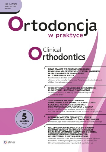 Ortodoncja w Praktyce | nr 1/2022 [pdf]